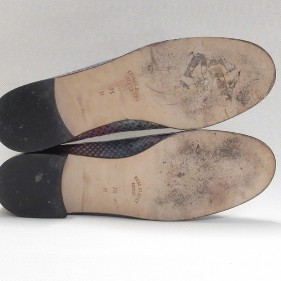 SAINT LAURENT PARIS size 7.5 NARROW python loafers - Picture 4 of 8